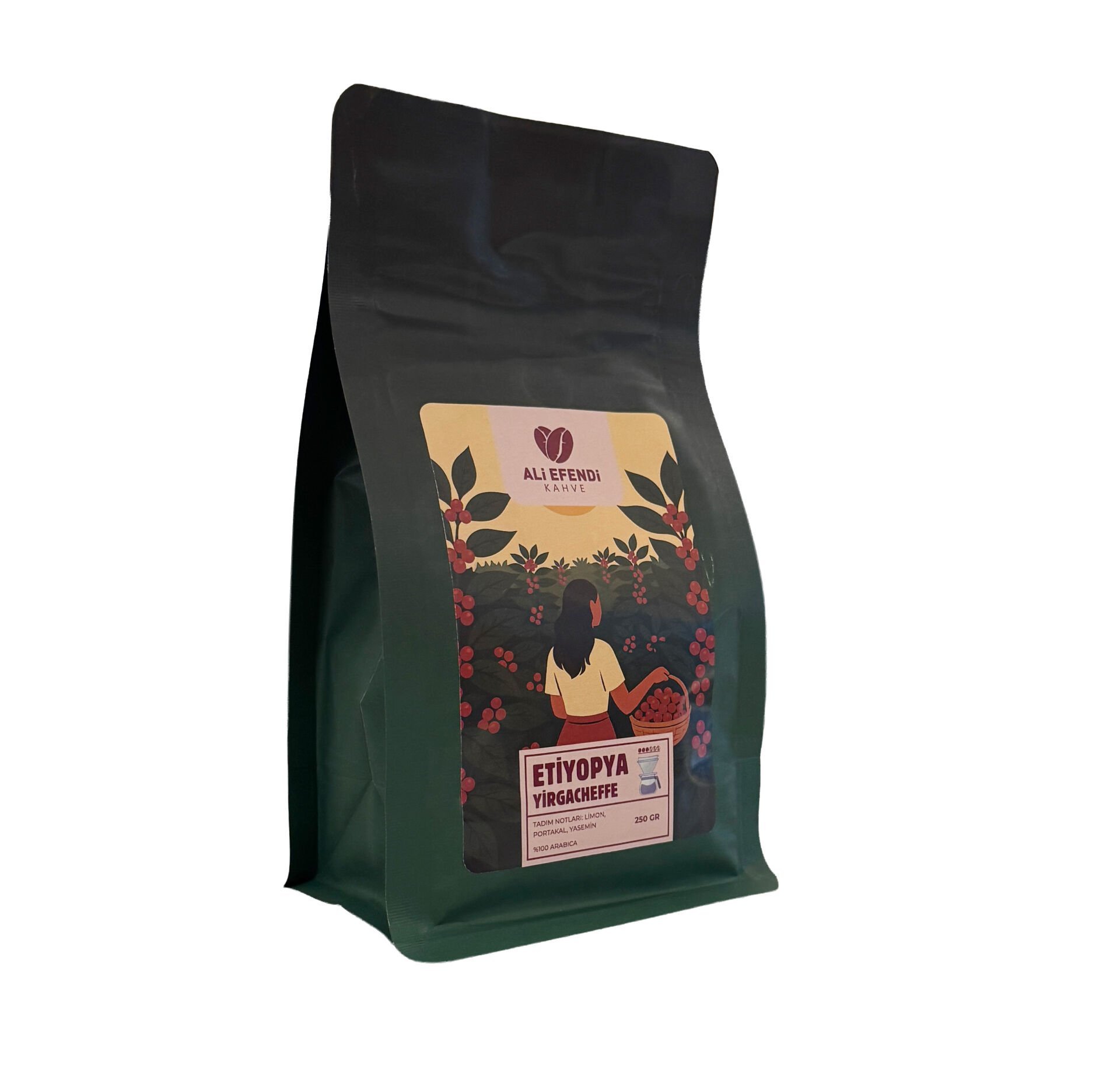 Ali Efendi Kahve Etiyopya (Yırgacheffe) GR2 Kahve 250 Gr.