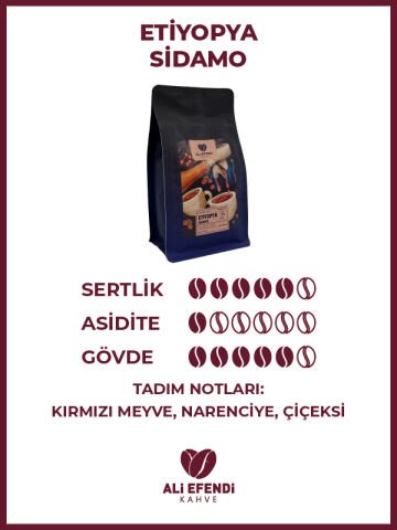 Ali Efendi Kahve Etiyopya (Sidamo) GR4 Kahve 1 Kg.