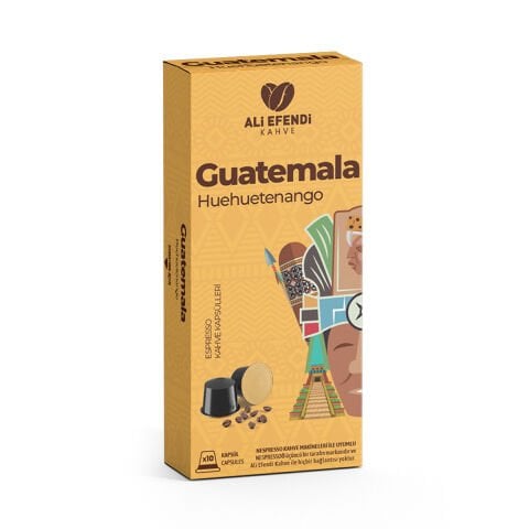 Ali Efendi Kahve Guatemala Huehuetanango Kapsül Kahve Nespresso uyumlu 10 adet