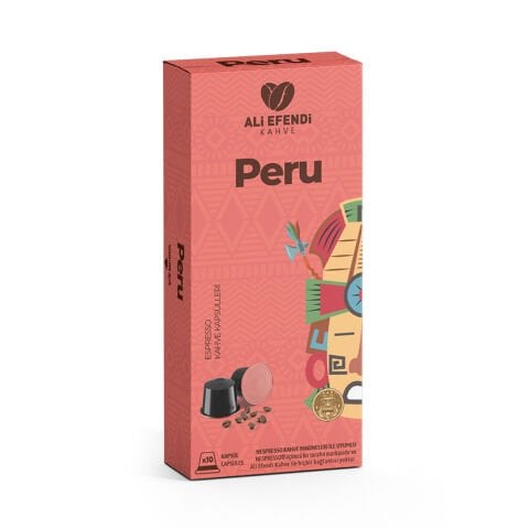 Ali Efendi Kahve Peru Kapsül Kahve Nespresso uyumlu 10 adet