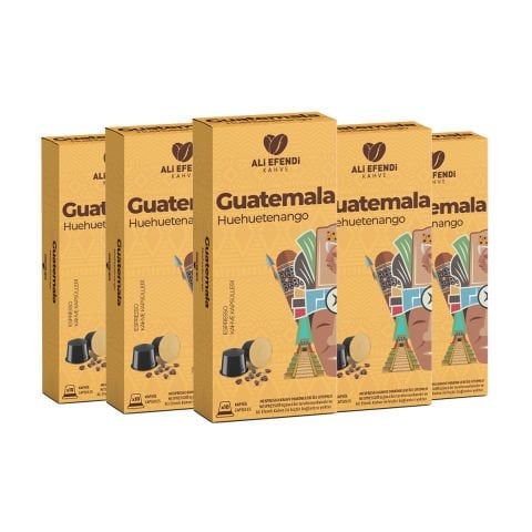 Ali Efendi Kahve Guatemala Huehuetanango Kapsül Kahve Nespresso uyumlu 5x10'lu
