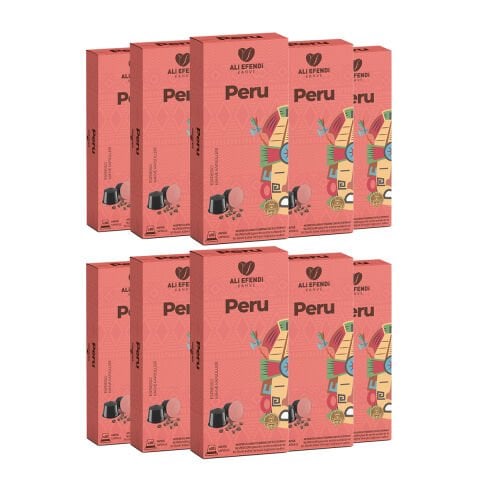 Ali Efendi Kahve Peru Kapsül Kahve Nespresso uyumlu10x10'lu