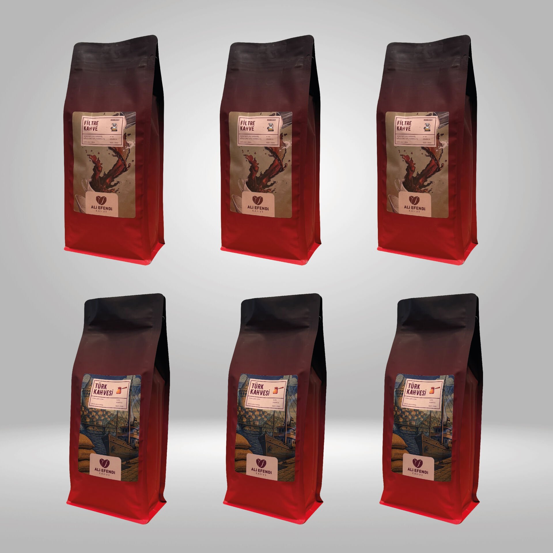 3 kg Etiyopya Filtre Kahve - 3kg Türk Kahvesi Seti - İşletmelere özel