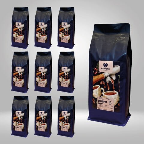 10 kg Espresso Etiyopya Sidamo - İşletmelere özel