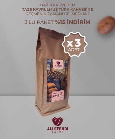 3 Kg Taze Kavurulmuş Türk Kahvesi - İşletmelere özel