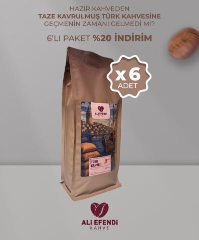 6 Kg Taze Kavurulmuş Türk Kahvesi - İşletmelere özel